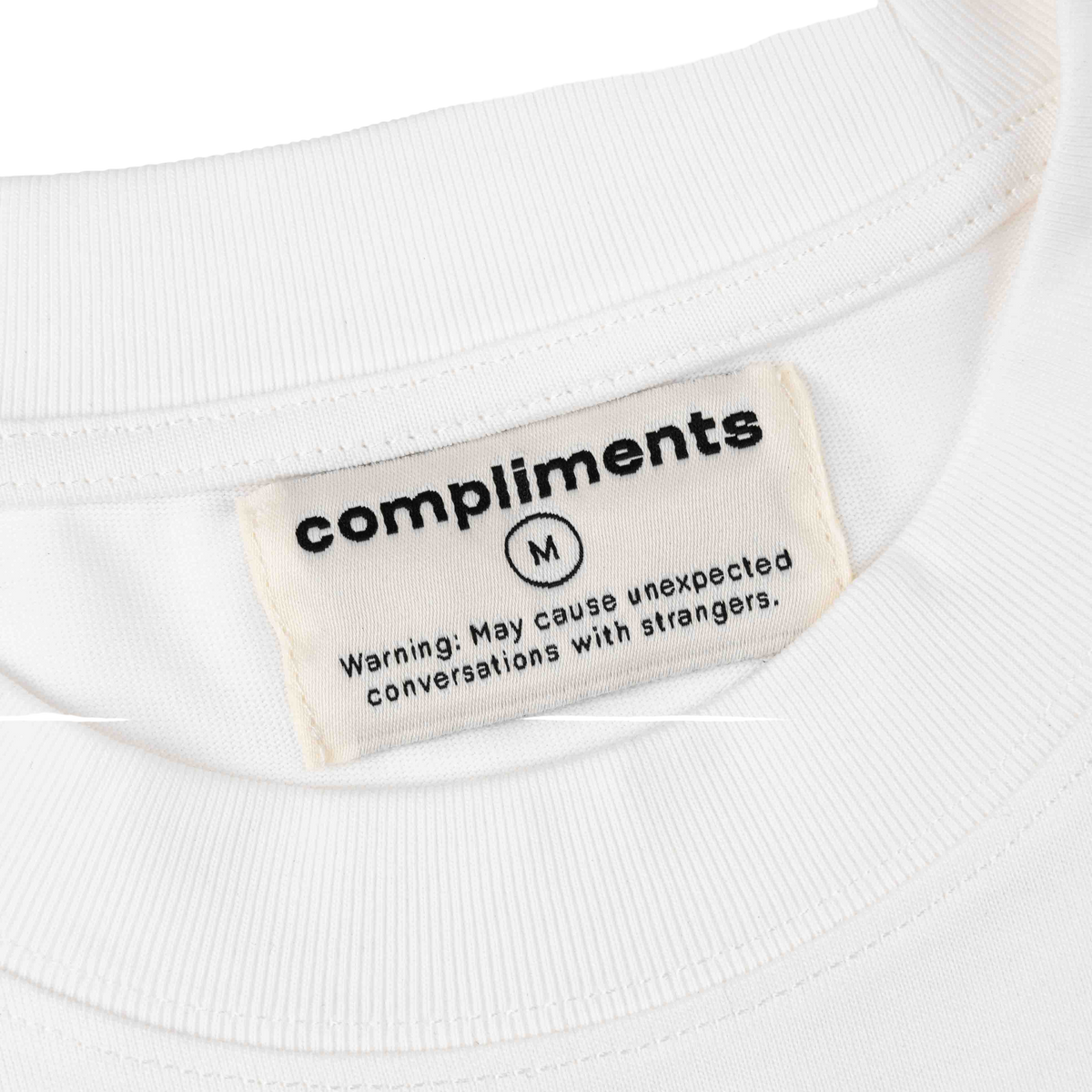 Compliments Better Than Imagined White Vintage Shirt