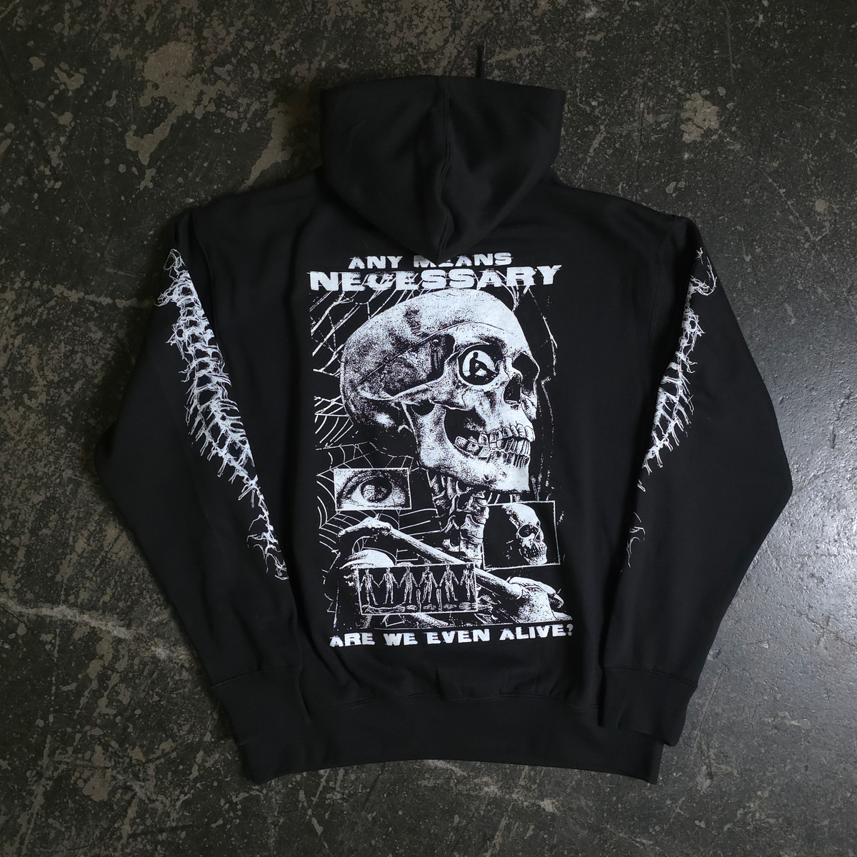 Are We Even Alive Black Hoodie