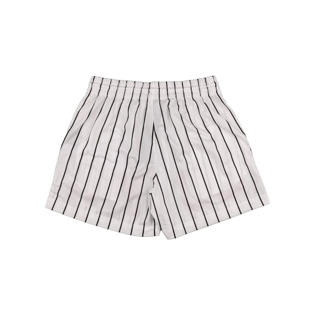Common Hype Split Pinstripe Mesh Short Ivory