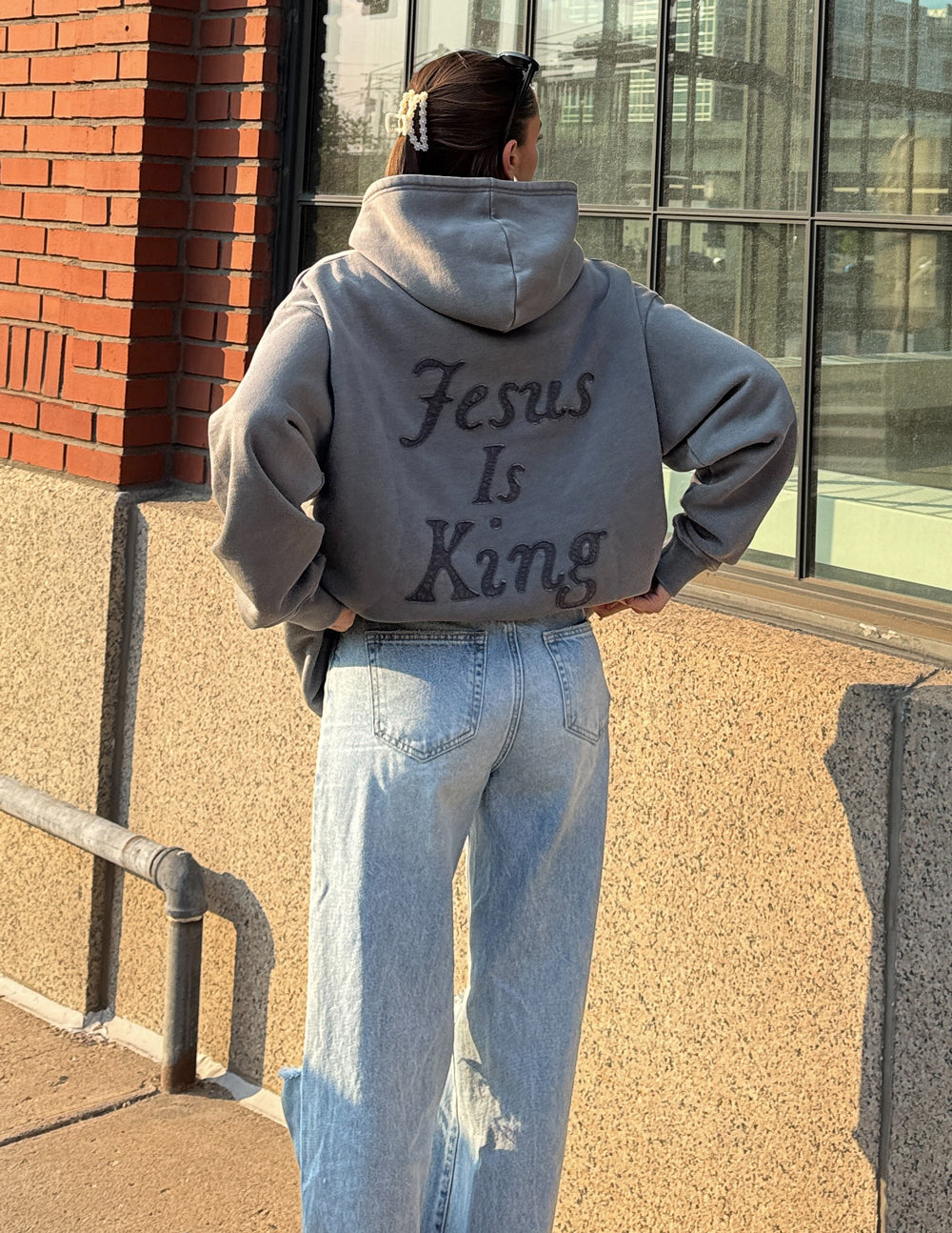 Not Sorry Jesus Is King Unisex Hoodie