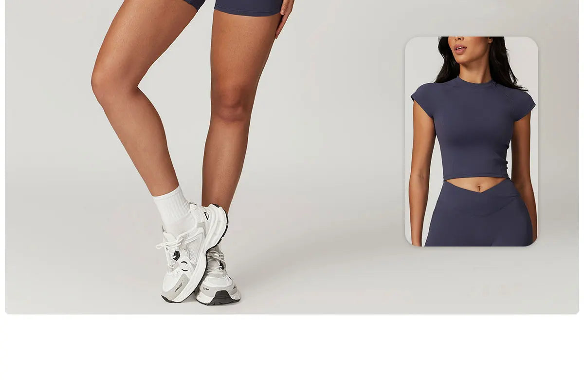 Yoga Shorts Women High Waist Workout Shorts