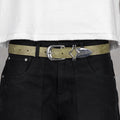 Commons Studios Outlaw Leather Belt Moss