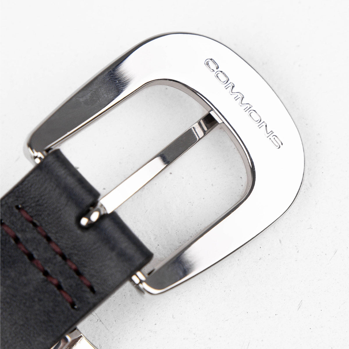 Commons Studios Outlaw Leather Belt Onyx