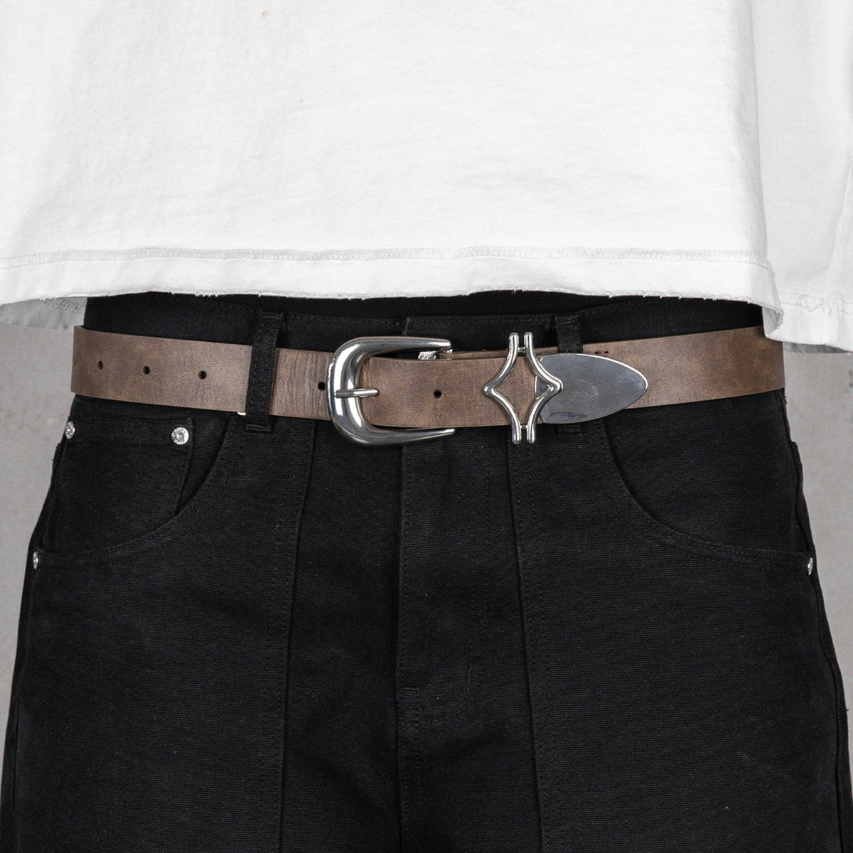 Commons Studios Outlaw Leather Belt Tobacco