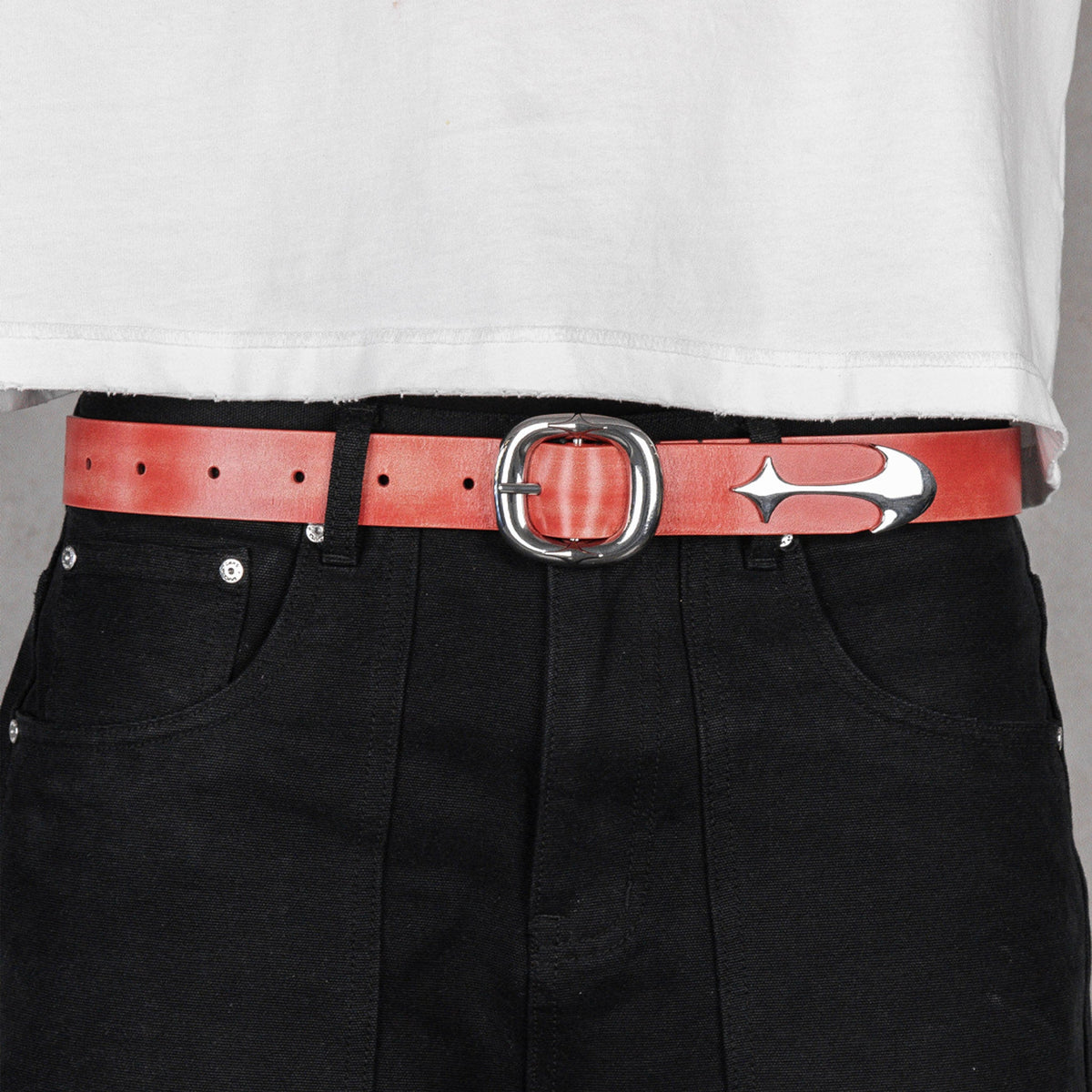 Commons Studios Starslinger Leather Belt Inferno