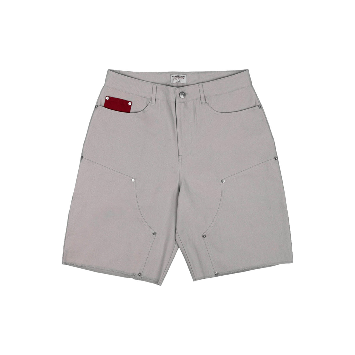Commons Double Knee Canvas Short Grey